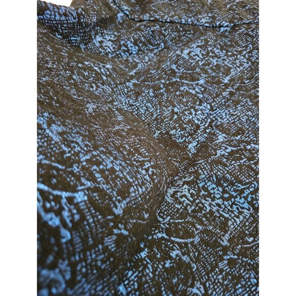 Childrens Place Fancy Dress Girl Size 6 6X Black And Metallic Blue Soft Lining - Picture 3 of 6